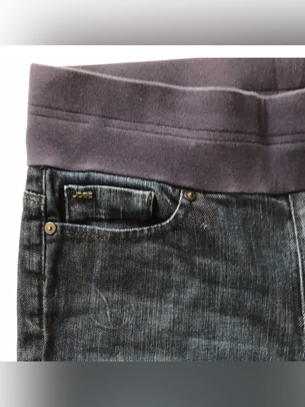 *4/$20* Joe’s Jeans Below the Belly Maternity Jeans, sz 28 - Picture 3 of 8